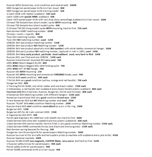 List and prices AK bayonets and Warsaw pact knives 04-10-2023-World.png